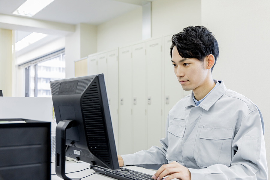 加工区分の選定